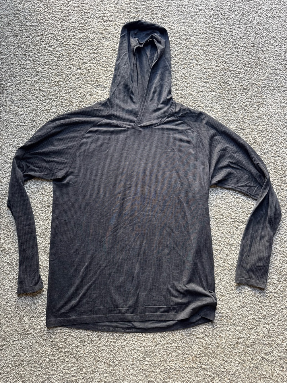Lululemon License To Train Hoodie Long Sleeve Mens XL Dark Grey